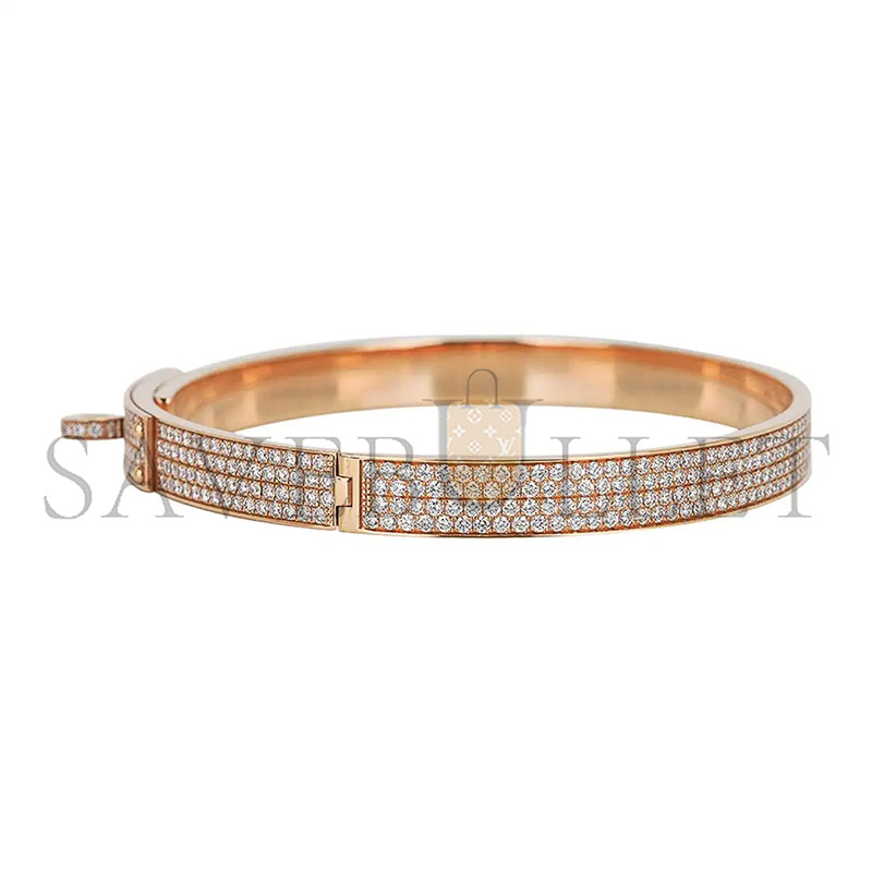 HERMÈS KELLY DIAMOND BRACELET MODEL IN 18K YELLOW GOLD WITH